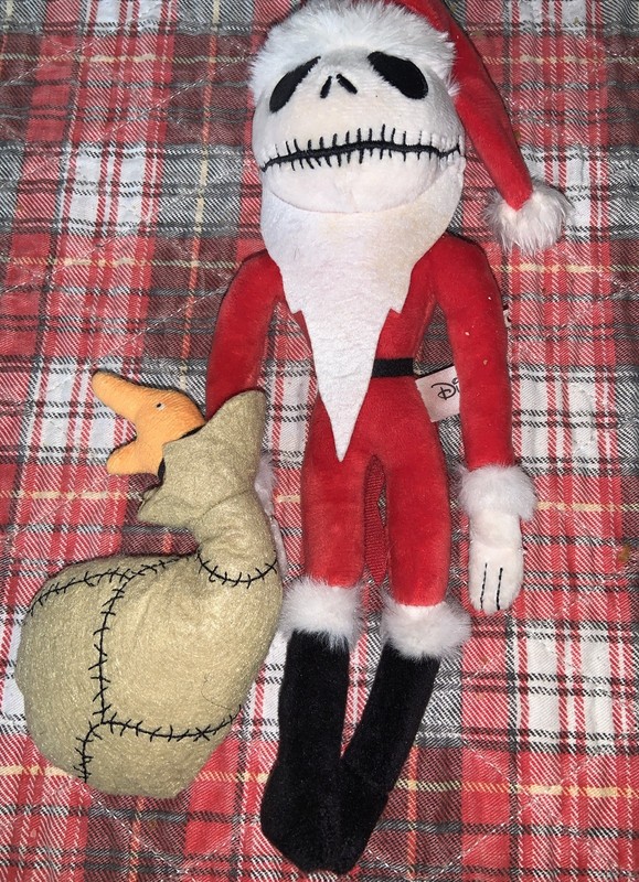 disney nightmare before christmas phunny jack skellington christmas plush