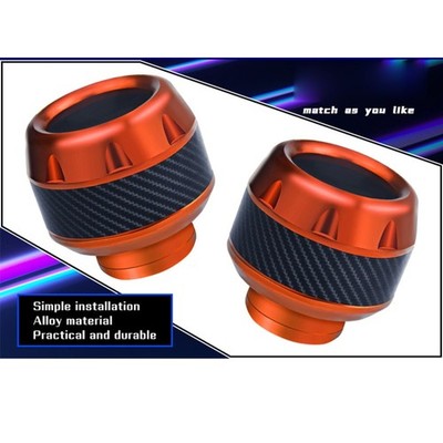2Pcs Motorcycle Front Fork Cup Alloy Front Wheel Crash Protector Anti-fall Frame