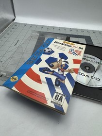 World Cup USA '94 (Sega CD, 1994) Case, CD & Manual Included Tested & Works