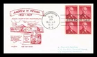 US COVER ANDREW W MELLON FDC SCOTT 1072 BLOCK OF 4 PENT ARTS CACHET