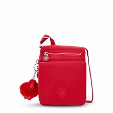 Kipling New Eldorado Cherry Tonal Crossbody Bag With Monkey Keychain. NWT 