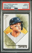2021 TOPPS GALLERY MODERN ARTISTS #MA-6 AARON JUDGE PSA 10