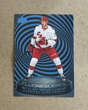 2025-26 Upper Deck Series 2 Hockey Skyler Brind’Amour Blue Fluorescence Card /50