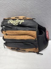 Rawlings RBG36BTN 12.5 inch Baseball Glove RHT Sport Black Leather Basket-web