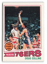 1977-78 Topps Doug Collins White Backs #65 Philadelphia 76ers