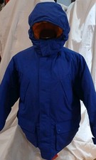 NEW Lands End kids down insulation winter parka coat jacket blue large 14-16