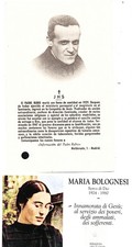 2 Reliquienbilder, Maria Bolognesi und Padre  Jose Maria Rubio Jesuit