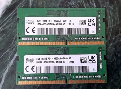 8GB 1Rx16 PC4-3200AA-SC0 SKhynix HMAA1GS6CJR6N-XN N0 AC Notebook RAM