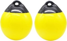 Pair of Boat Fenders Ball Round Anchor Buoy Dock Bumper Ball Inflatable Vinyl
