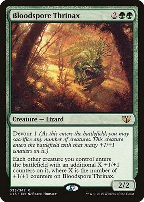 2015 Magic: The Gathering: Commander 2015 Bloodspore Thrinax (#33, R, Near Mint)