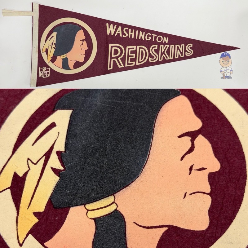 1960’s Vintage Washington Redskins Nfl Football Pennant 12x29.5