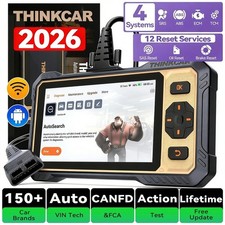 2026 ThinkScan 662 OBD2 Scanner ABS SRS SAS AT TPMS Transmission Diagnostic Tool