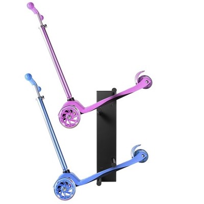 Scooter Wall Mount - Storage Rack Garage for 2 Scooter Hanger Holder for Adul...