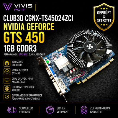 CLUB3D CGNX-TS45024ZCI Grafikkarte NVIDIA GeForce GTS 450 1 GB GDDR3 RETRO