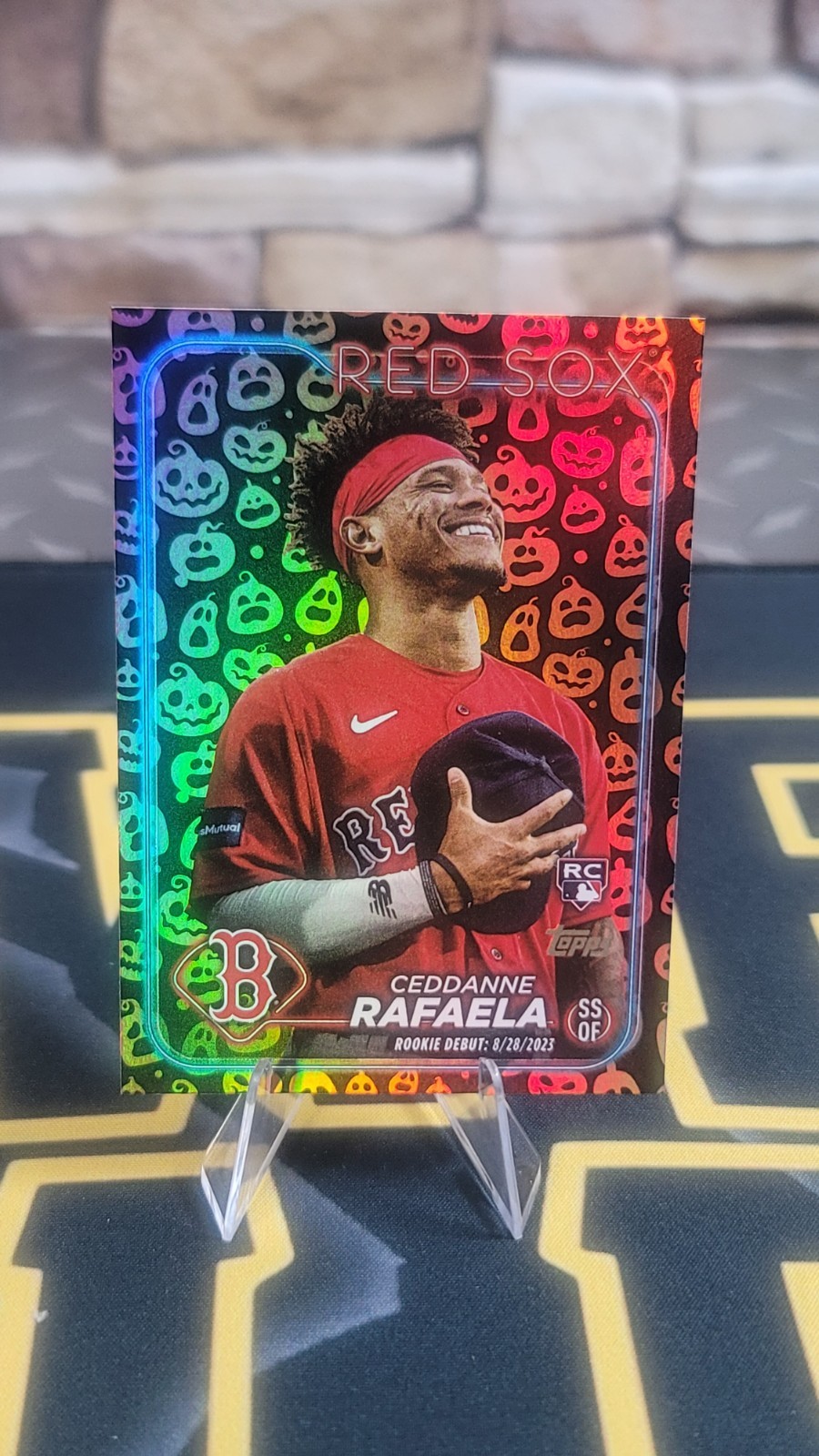 2024 Topps Update - Rookie Debut Ceddanne Rafaela #US110 Jack-O'Lantern Foil RC