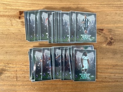 2026 Topps Chrome Premier League Monday Night Lights 40 Card Complete Set