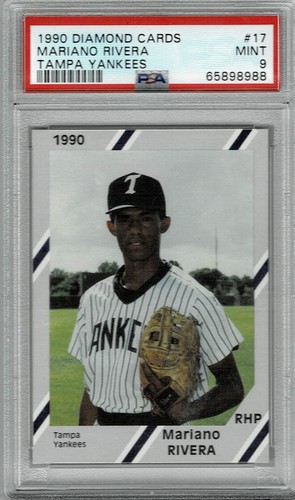 1990 DIAMOND CARDS MARIANO RIVERA TAMPA YANKEES PSA 9 MINOR LEAGUE