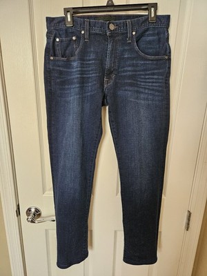 Murano Alex Fit Men's Blue Denim 5 Pocket Cotton Blend Jeans, Size 32