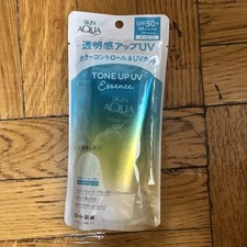 ROHTO Skin Aqua Tone Up UV Essence Mint Green 80g Essence SPF50 /PA   From JP