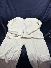 BCBG Maxazria womens light yellow track suit set
