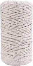 Macrame Cord 3Mm Natural Cotton 218 Yards 200 Meters 