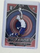 2024 Panini Totally Certified On Target Mirror Red Keon Coleman /399 Rookie RC 