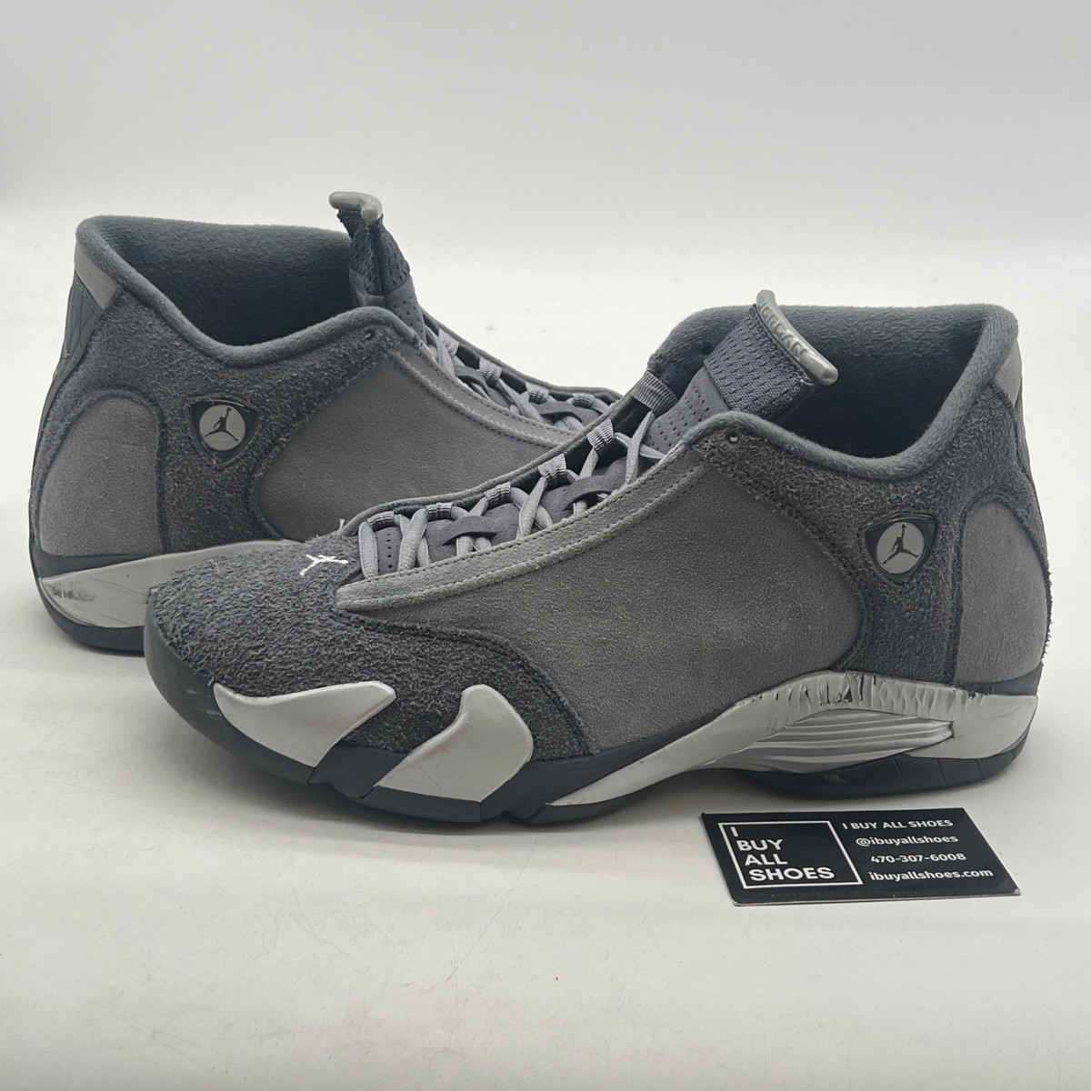 Air Jordan 14 Retro Flint Grey  Men’s Size 10 Jordan - Boy - GS Retro 14 SE - Flint Grey/Stealth White  main image 2