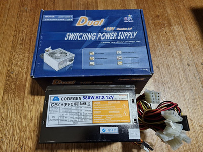 CODEGEN 580W ATX 12V Power Supply   Desktop PC PSU