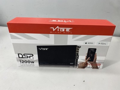 VIBE British Audio POWERBOX80.6-8DSP-V3 6-Ch 1200W Class D Amplifier w/ 8-Ch DSP