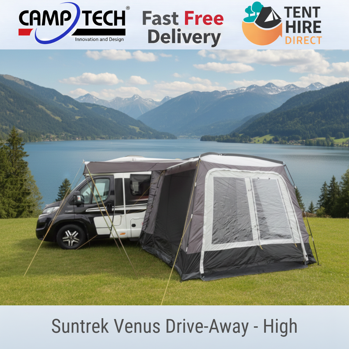 Camptech Suntrek Venus Campervan Motorhome Driveaway Awning Tall High Height