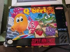 Q Bert 3 snes Complete With Poster Tested