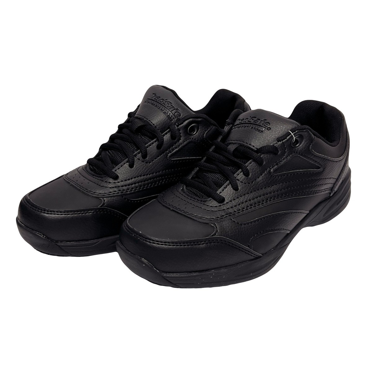 TredSafe Dustin Slip Resistant Black Shoes - Men's 10.5 Wide Width