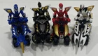 Four Vintage 2003 Bandai Mighty Morphin Power Rangers Dino Thunder ATVs & Riders