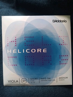 Helicore D'Addario Violasaiten kurz, mittlere Spannung, kompletter Satz von 4 (C G D A)