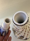 Vintage Beautiful Bedside Set Sevres Modele Bottle w Stopper 11" Cup and Tray — photo 3