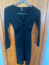 Womens/Juniors black medium Forever 21 side cut out dress new without tags