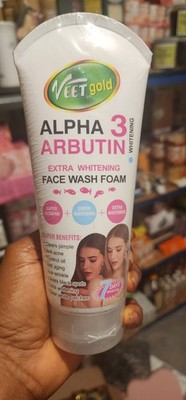 Veet Gold Alpha 3 Arbutin Extra  Face Wash Foam 200ml