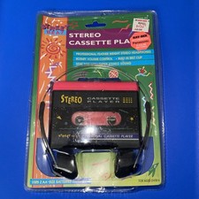 Vintage 90s Street Beat 894 Stereo Cassette Player w/ Headphones Walkman SEALED