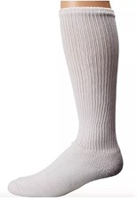 Wigwam L138723 Unisex 2 Pack White King Cotton High Socks Size Large