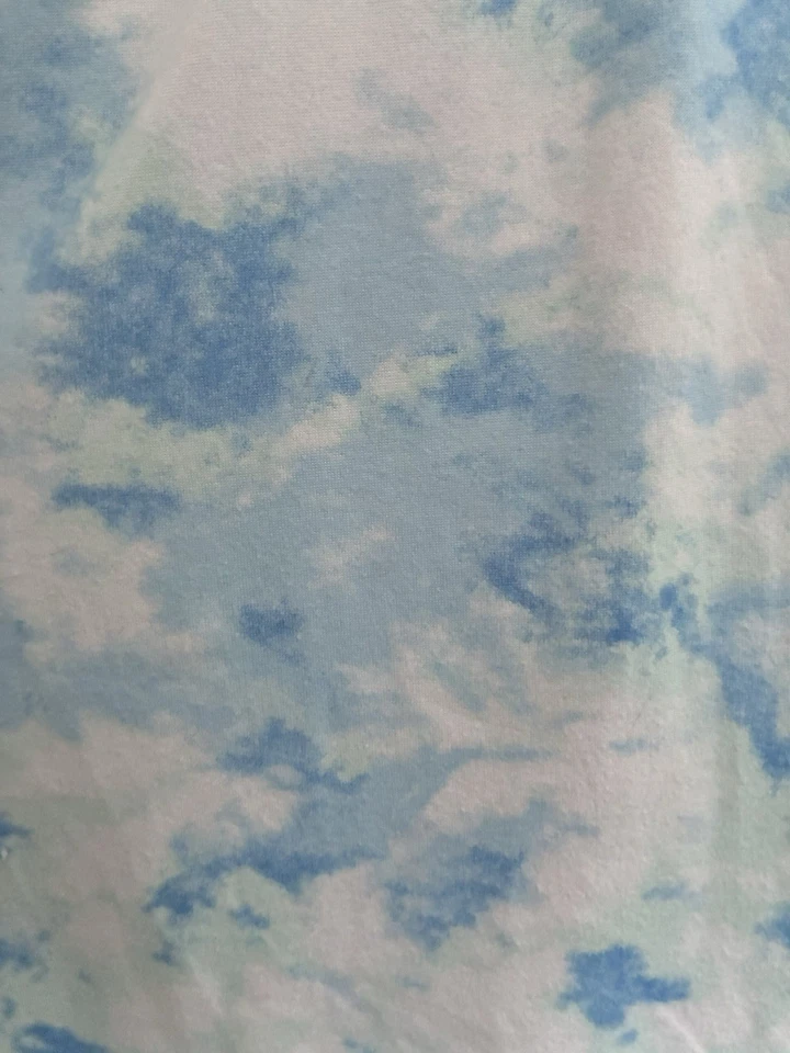 Hanes Womens Tie-Dye Soft Polyester Adjustable Waist Pull On Lounge Pants Blue M - Image 4 of 4