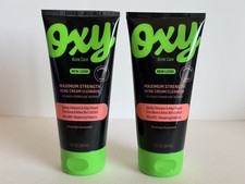  2 PACK Oxy Face Wash with 10 Benzoyl Peroxide Acne Treatment 5 Fl Oz Oil Free