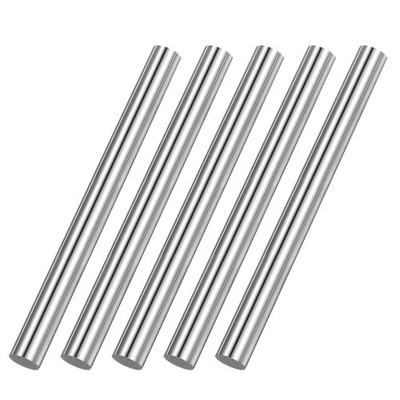 5Pcs 304 Stainless Steel Round Rod 1/2'' Diameter 6'' Length Solid Rod