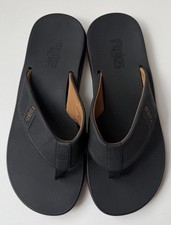 Flojos Men's Black Thong Flip Flops Size 11 -M01