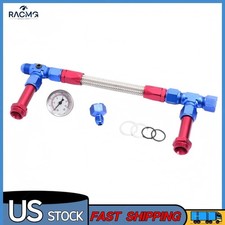For Braided Dual Feed Carb Fuel Line An8 Holley Carburetor 4150 Pressure Gauge For Braided Dual Feed Carb Fuel Line An8 Holley Carburetor 4150 Pressure Gauge