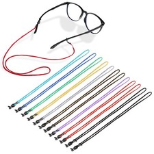 12 Pack - Eyeglasses Strap Eyewear Retainer, Eyeglass Straps Cords Eyeglass Hol
