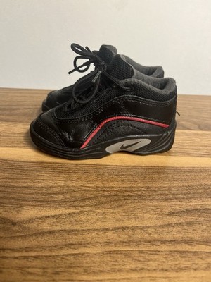 Nike Air Zoom T-Range Baby Shoes Black & Red Size 7C