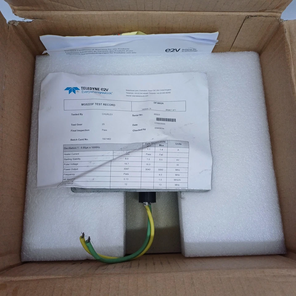 E2V TECHNOLOGIES EEV MG5223 UK - Image 4 of 4