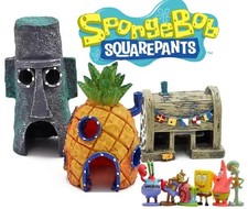 Spongebob Squarepants Aquarium Decoration Set w/ Figurines FREE Shipping 