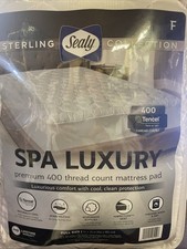 Sealy Sterling Collection Spa Luxury Mattress Pad Full Size