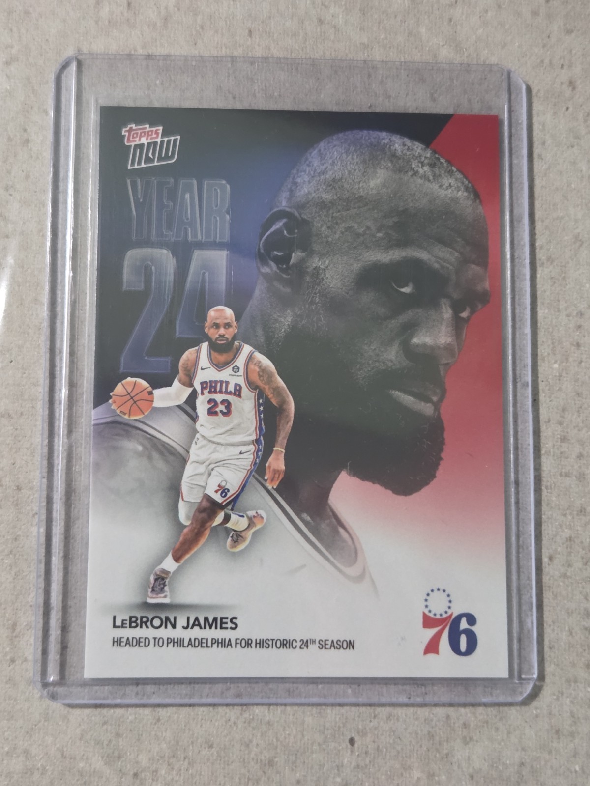 Lebron James 2026-27 NBA Topps Now 76ers OS3